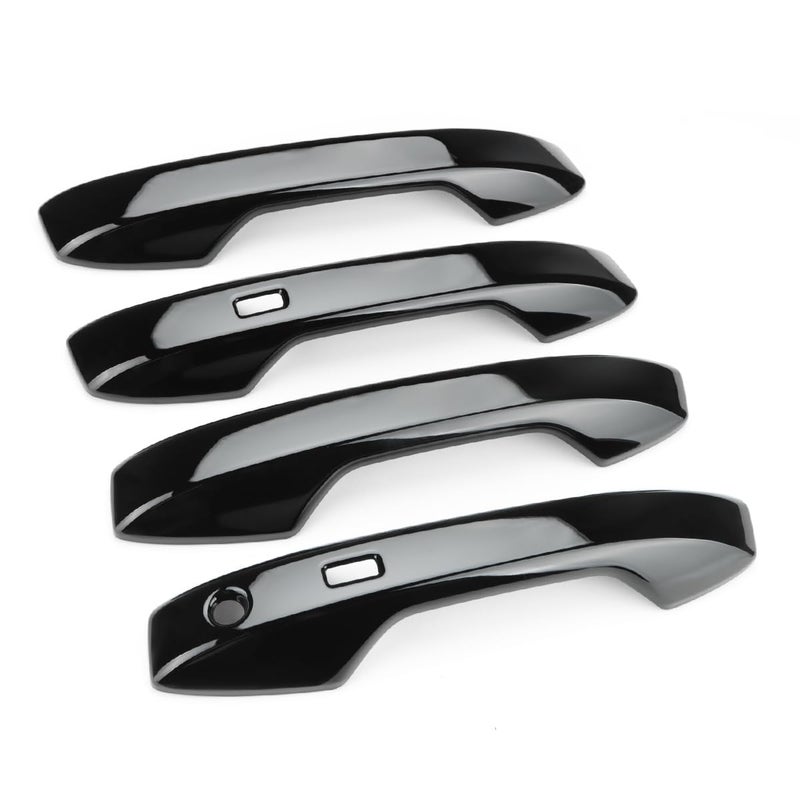 DLOVEG Exterior Door Handle Cover Compatible for 2025 2026 Nissan Kicks Accessories Door Handle Protector Trim Glossy Black